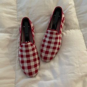 Rothys limited edition Marta Ferri Checkered Loafers